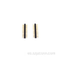 Conector de cabezal de clavija mecanizado con paso de 1,27 mm recto